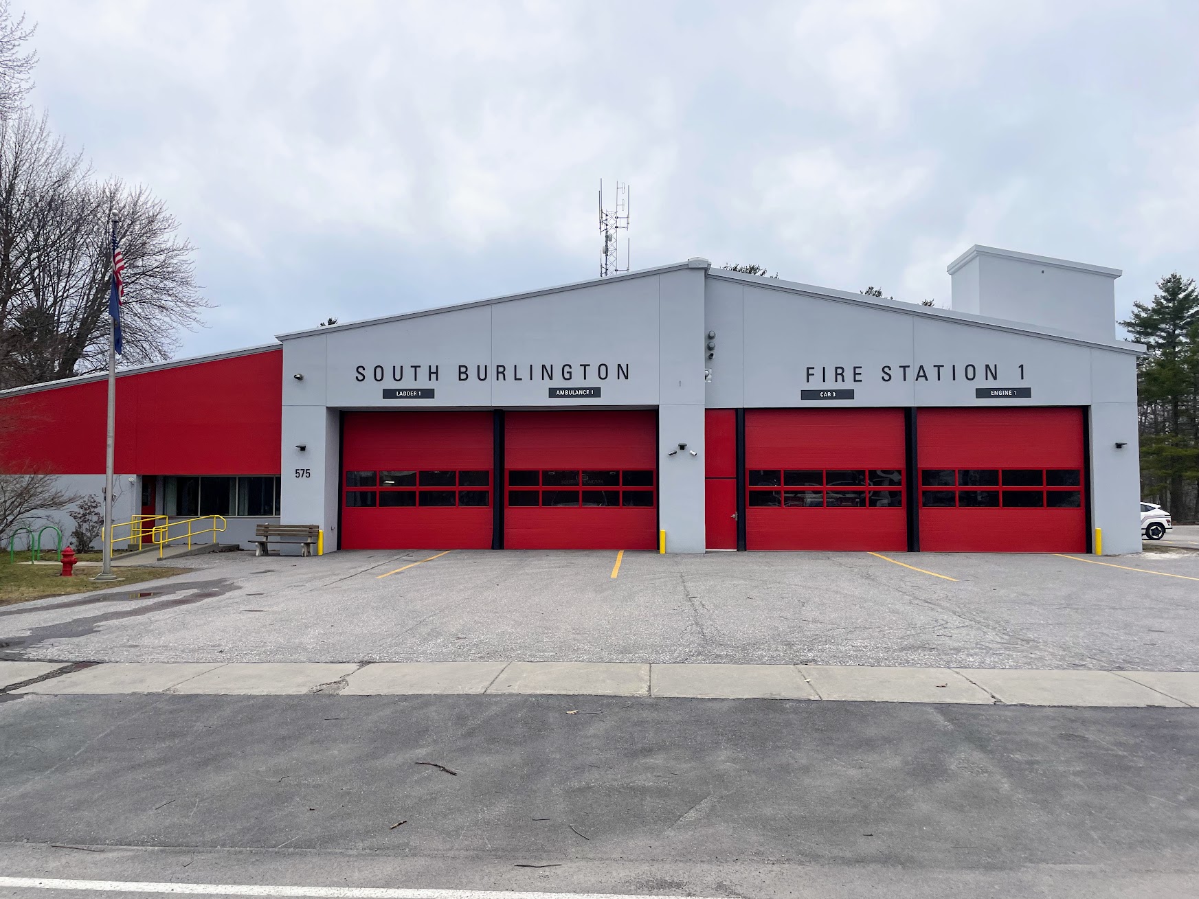 South Burlington Fire Station 1 at 575 Dorset St, South Burlington, Vermont