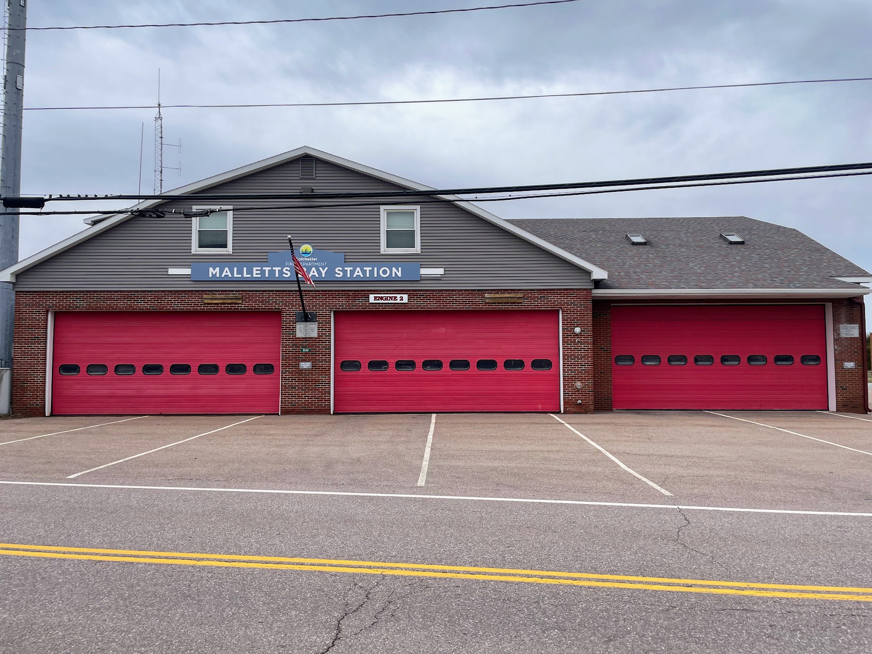 Colchester FD Mallets Bay Station at 844 Church Rd, Colchester, Vermont